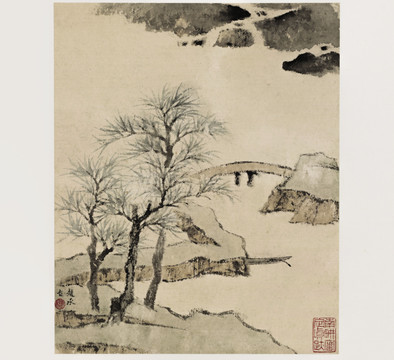 查士標(biāo)山水畫