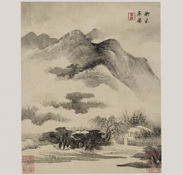 查士标山水画