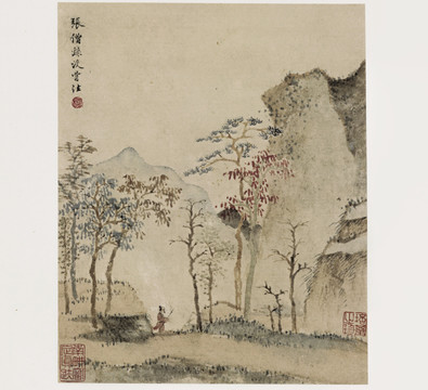 查士標山水畫