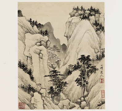查士標山水畫