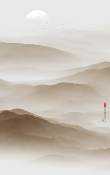 抽象水墨畫(huà)