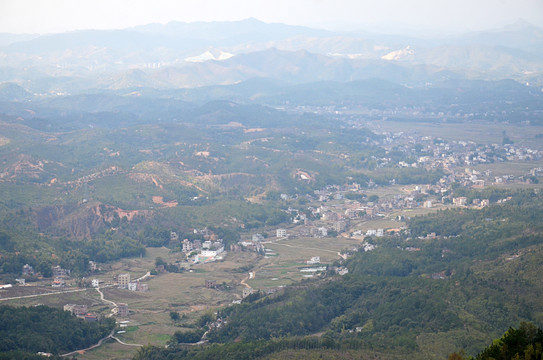 山区乡镇鸟瞰