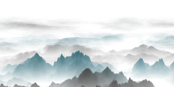 抽象山水