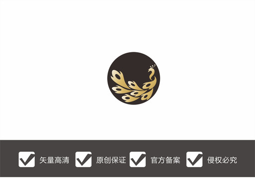 孔雀金色logo