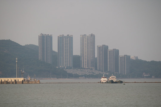 珠海情侣路珠海日月贝风光景色