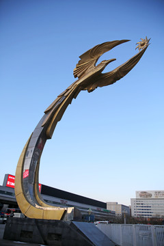 铁路沈阳北站太阳鸟雕塑