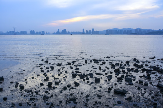 厦门海湾黄昏