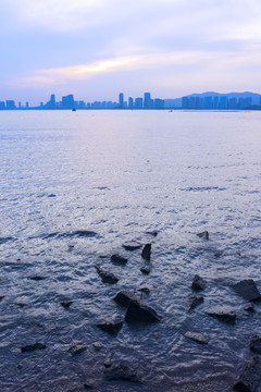 厦门海湾黄昏