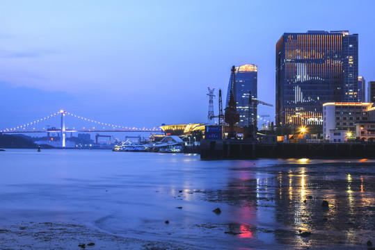 厦门港夜景