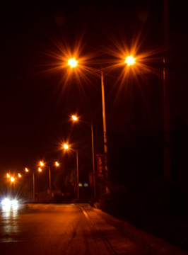 城市道路夜景