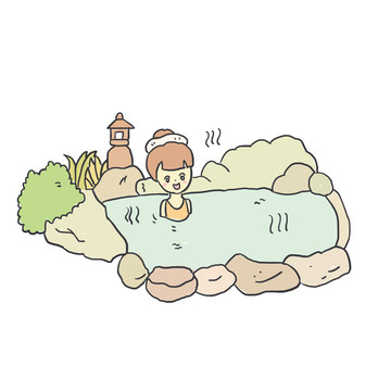 國(guó)慶旅游手繪卡通元素