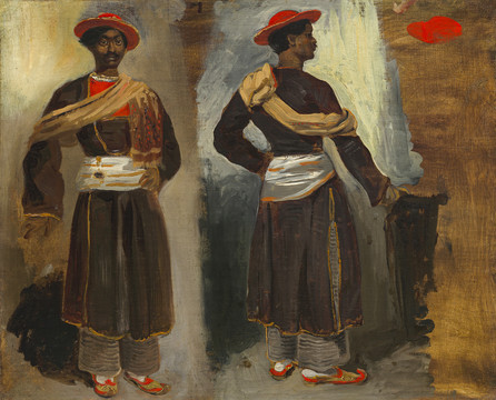 德拉克洛瓦印第安人油画
