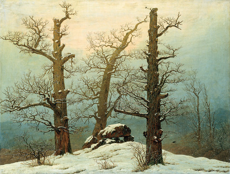 大衛(wèi)·弗里德里希高清雪地風(fēng)景油畫(huà)