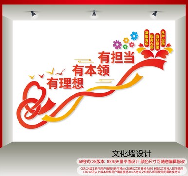 青年樓梯間文化墻