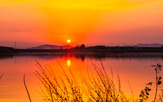 夕阳下的天空