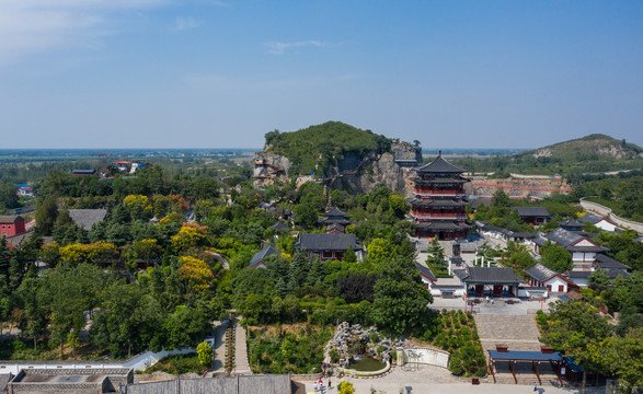 永城夫子山景区全景