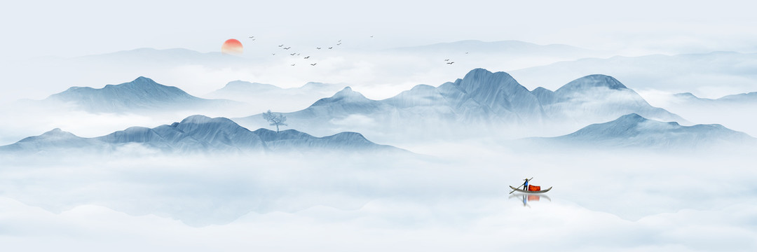 巨幅國畫山水