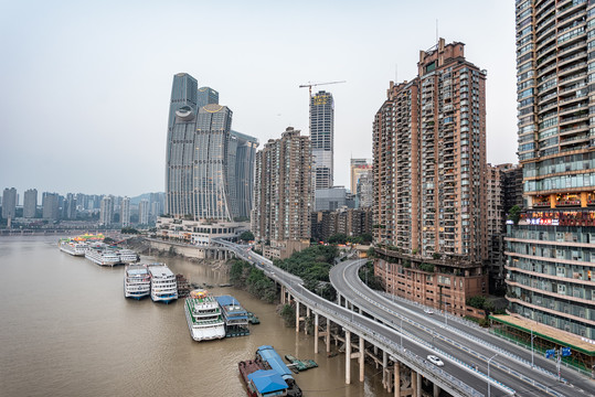 重庆朝天门建筑风光