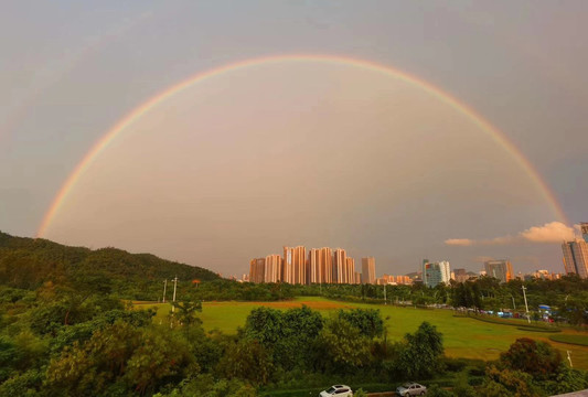 珠海市情侣路彩虹图片