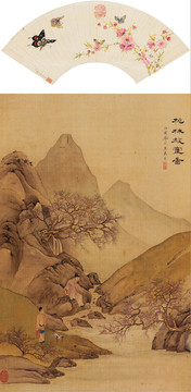 焦秉貞桃林放鶴圖