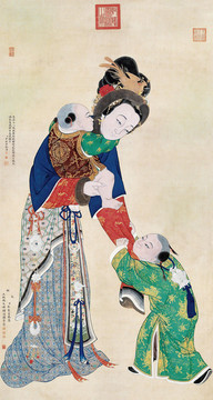 焦秉貞文姬歸漢圖