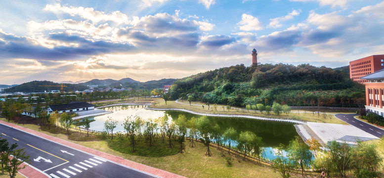 浙江大学舟山校区校园建筑风景