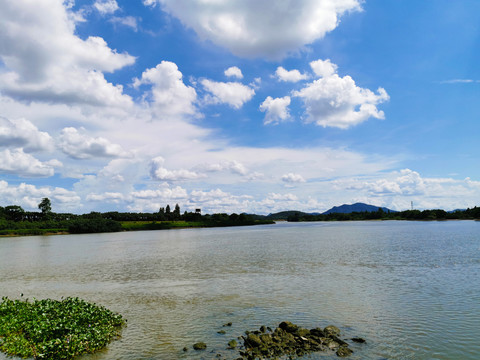 开平江流景色