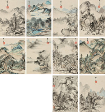 王鑒仿宋元各家冊(cè)