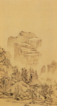 董其昌仿宋元人縮本畫