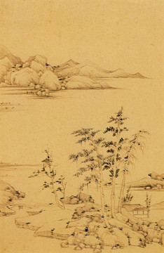 董其昌仿宋元人縮本畫