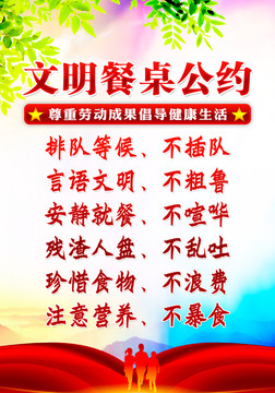 文明餐桌公約