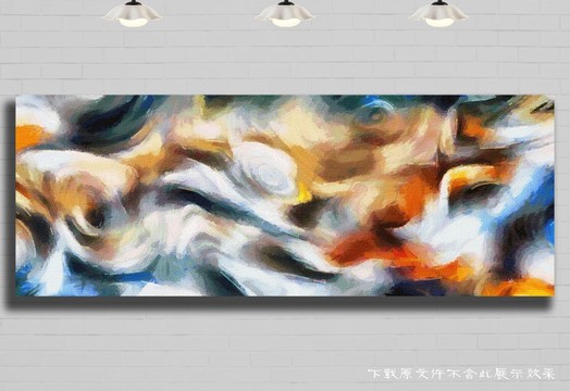抽象油畫