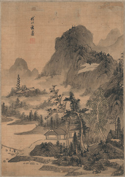 藍瑛山水十開