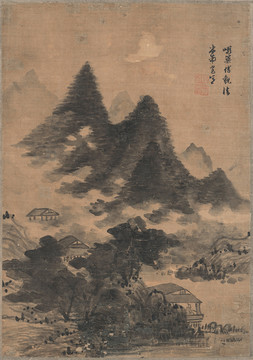 藍(lán)瑛山水畫