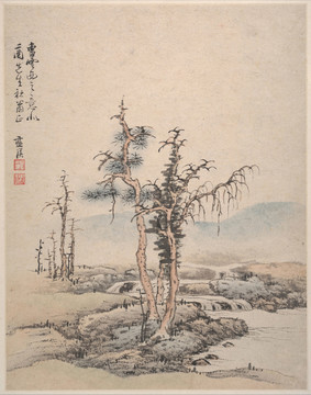 蓝瑛山水画