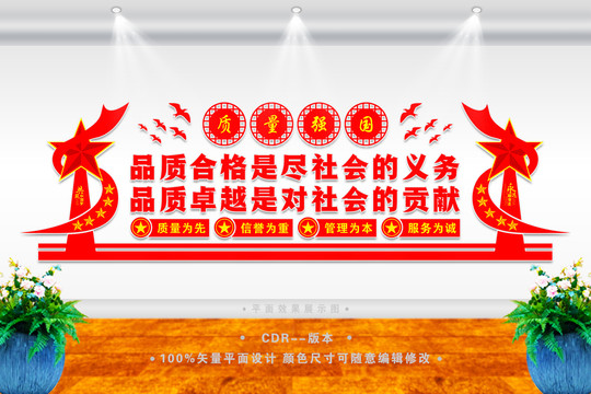 企業(yè)質(zhì)量月宣傳墻
