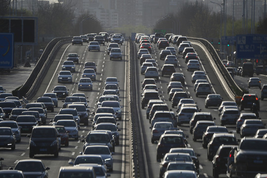北京密集城市交通