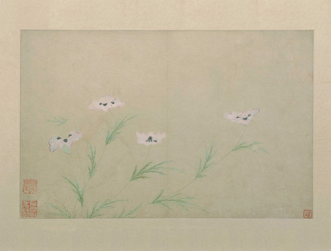 文俶花卉圖冊頁
