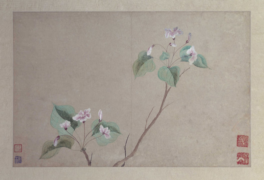 文俶花卉圖冊(cè)頁