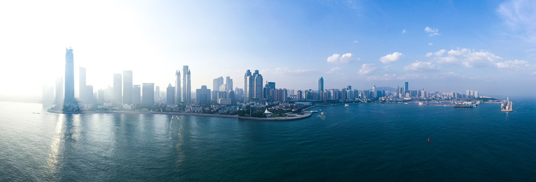 青岛天际线全景