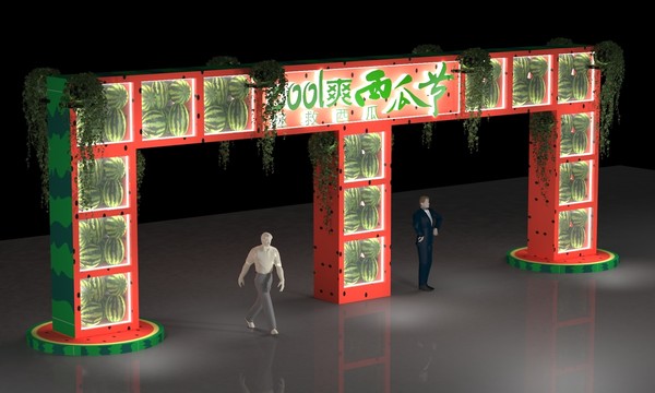 西瓜造型門