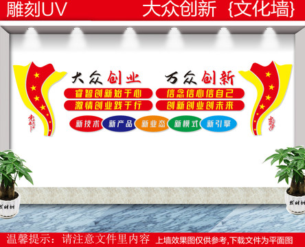 大眾創(chuàng)業(yè)萬眾創(chuàng)新文化墻