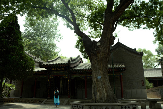 晋祠寺庙古建筑