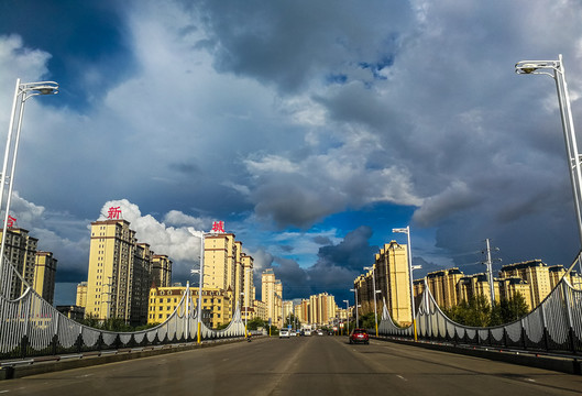 道路桥梁高楼