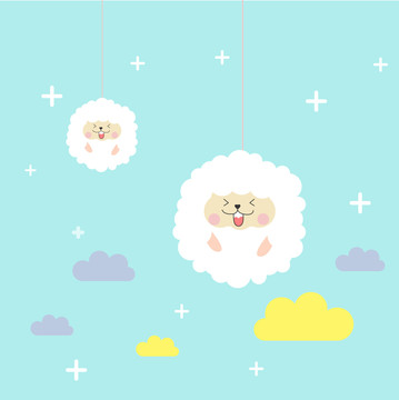 綿羊插畫