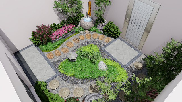别墅私家花园日式庭院景观设计