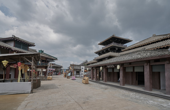 仿古城街景