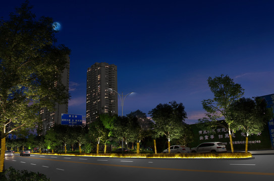 夜景效果圖