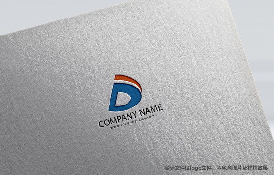 簡約字母D標志設計