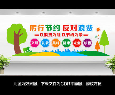 食堂餐廳文化墻